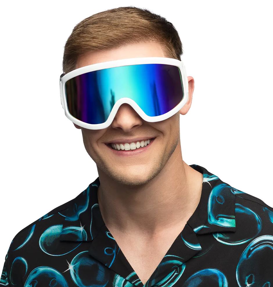 Party Skibrille weiss
