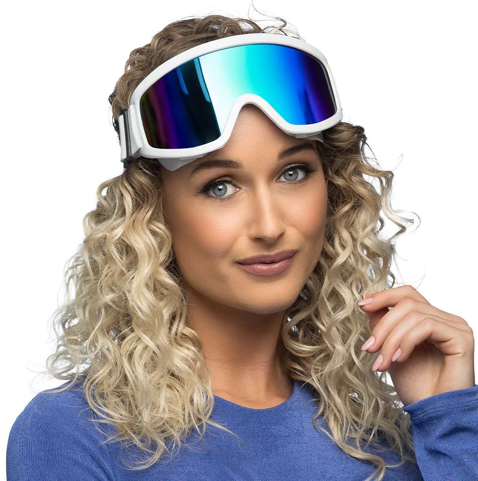 Party Skibrille weiss