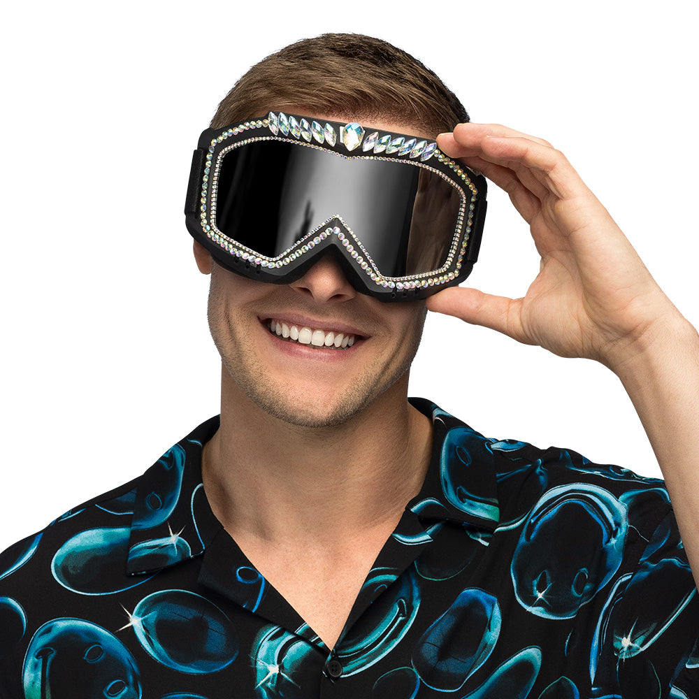 Party Skibrille Galaxy schwarz