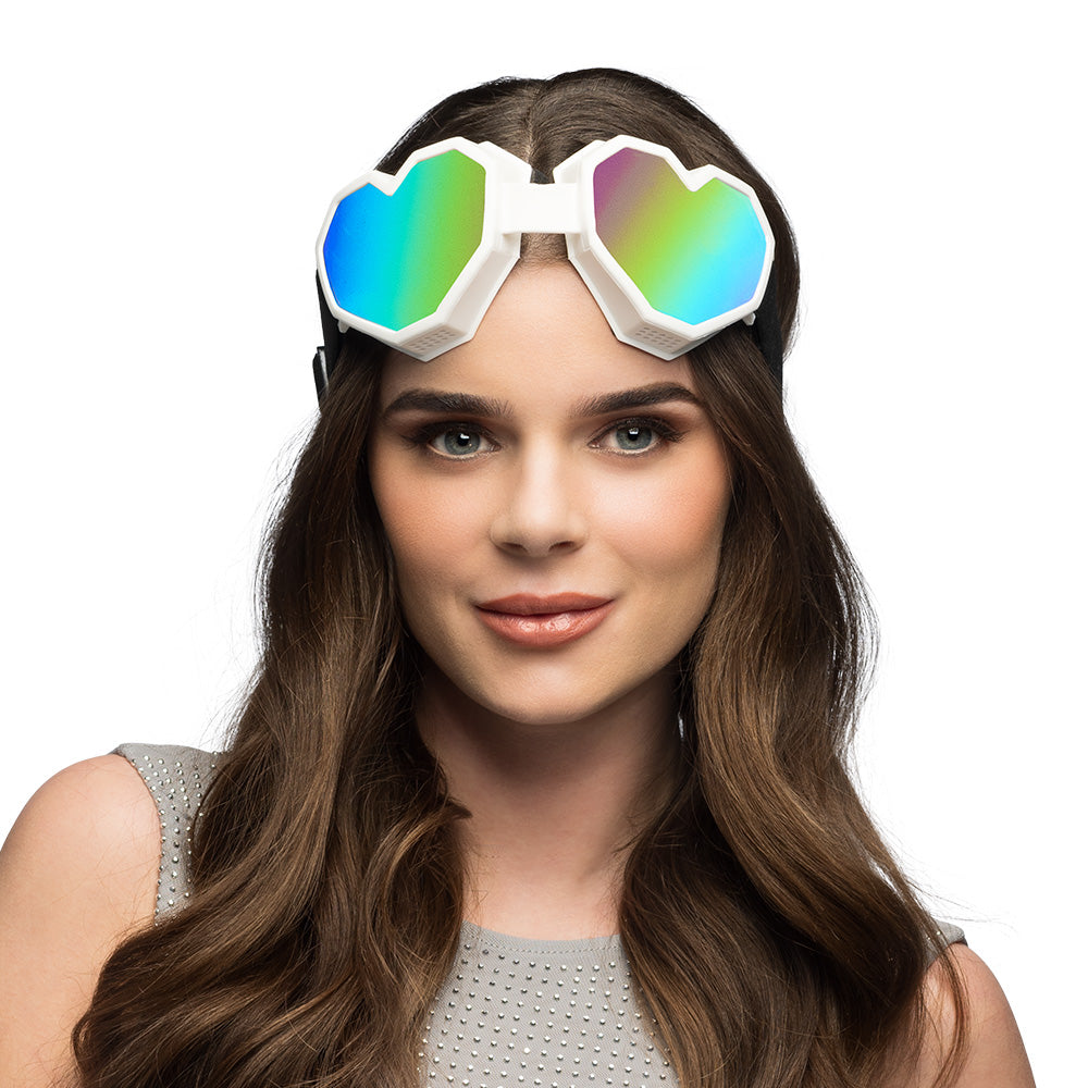 Partybrille weiss Herzform – Bild 1 | LuxeStyle