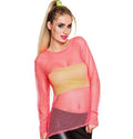 Netz Shirt neon pink · Gr. M/L