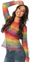 Netz Shirt Regenbogen
