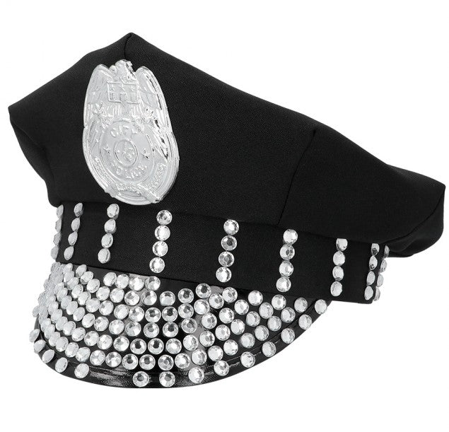 Mütze Polizei Rock schwarz – Bild 1 | LuxeStyle
