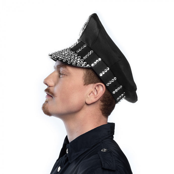 Mütze Polizei Rock schwarz – Bild 3 | LuxeStyle