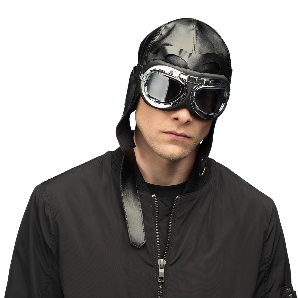 Set Pilot Mütze und Brille – Bild 3 | LuxeStyle