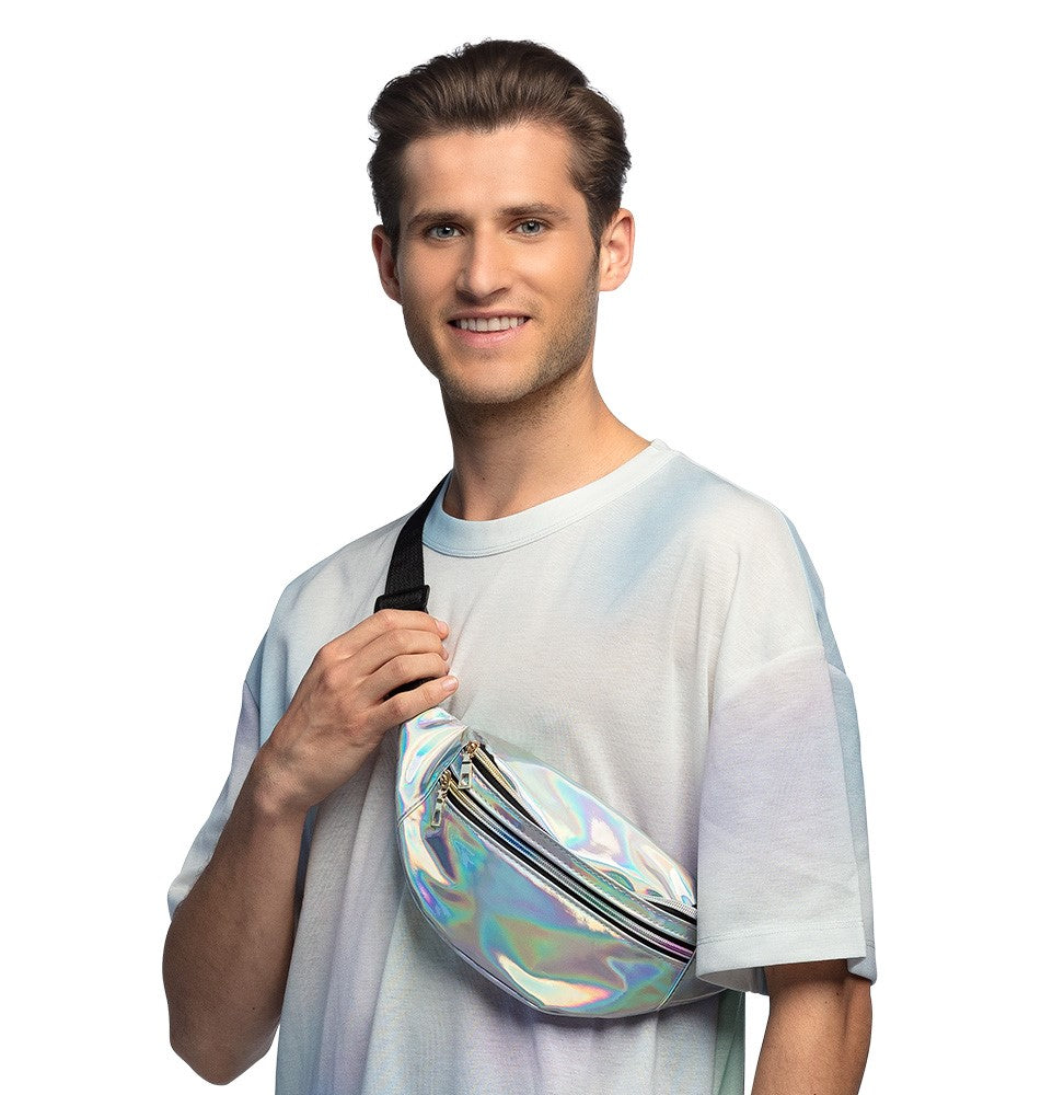 Hüfttasche Holo silber