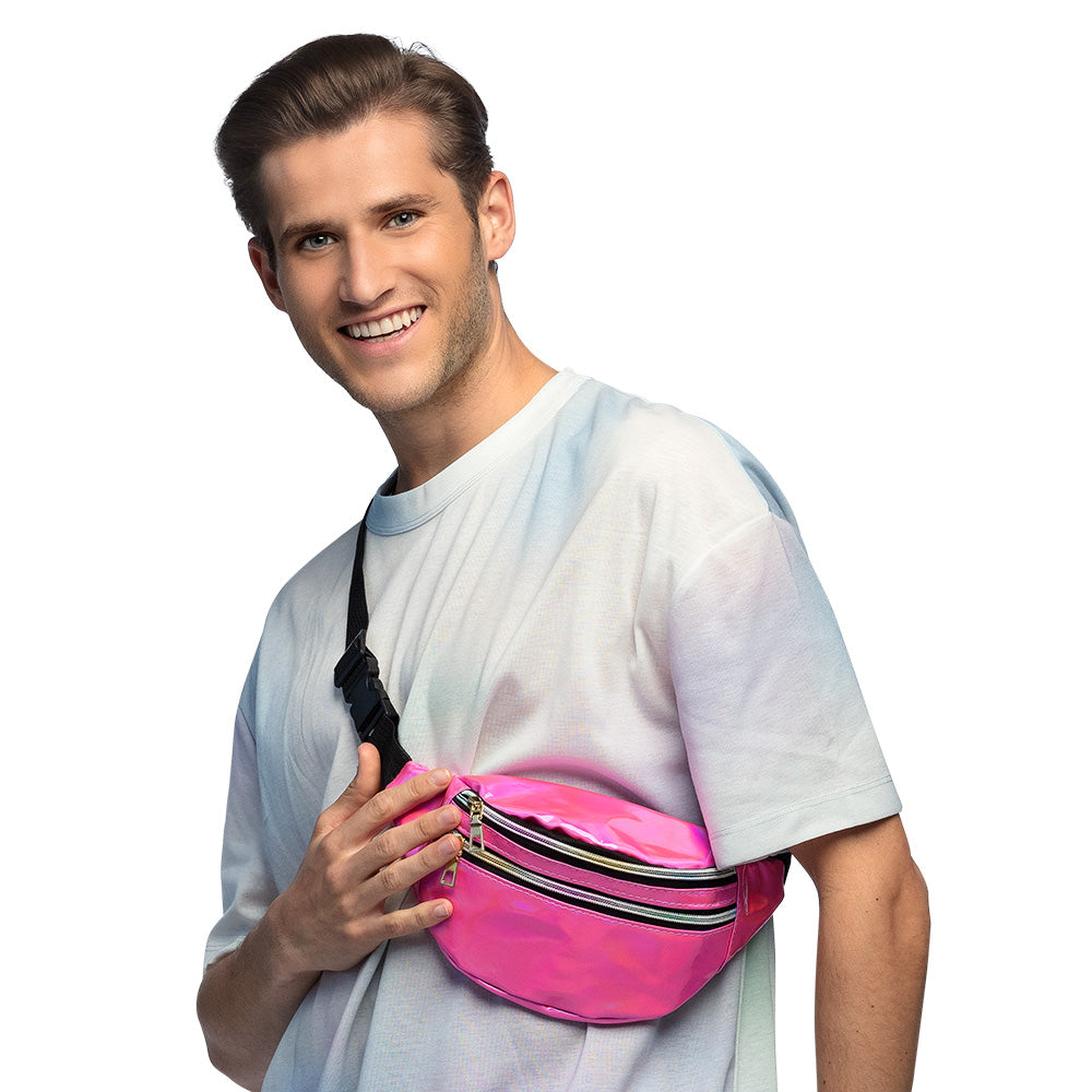 Hüfttasche Holo rosa