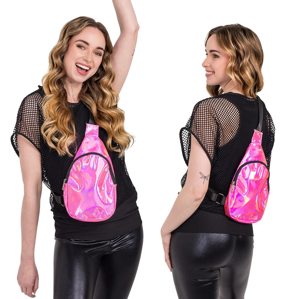 Crossbody Tasche Holo pink – Bild 5 | LuxeStyle