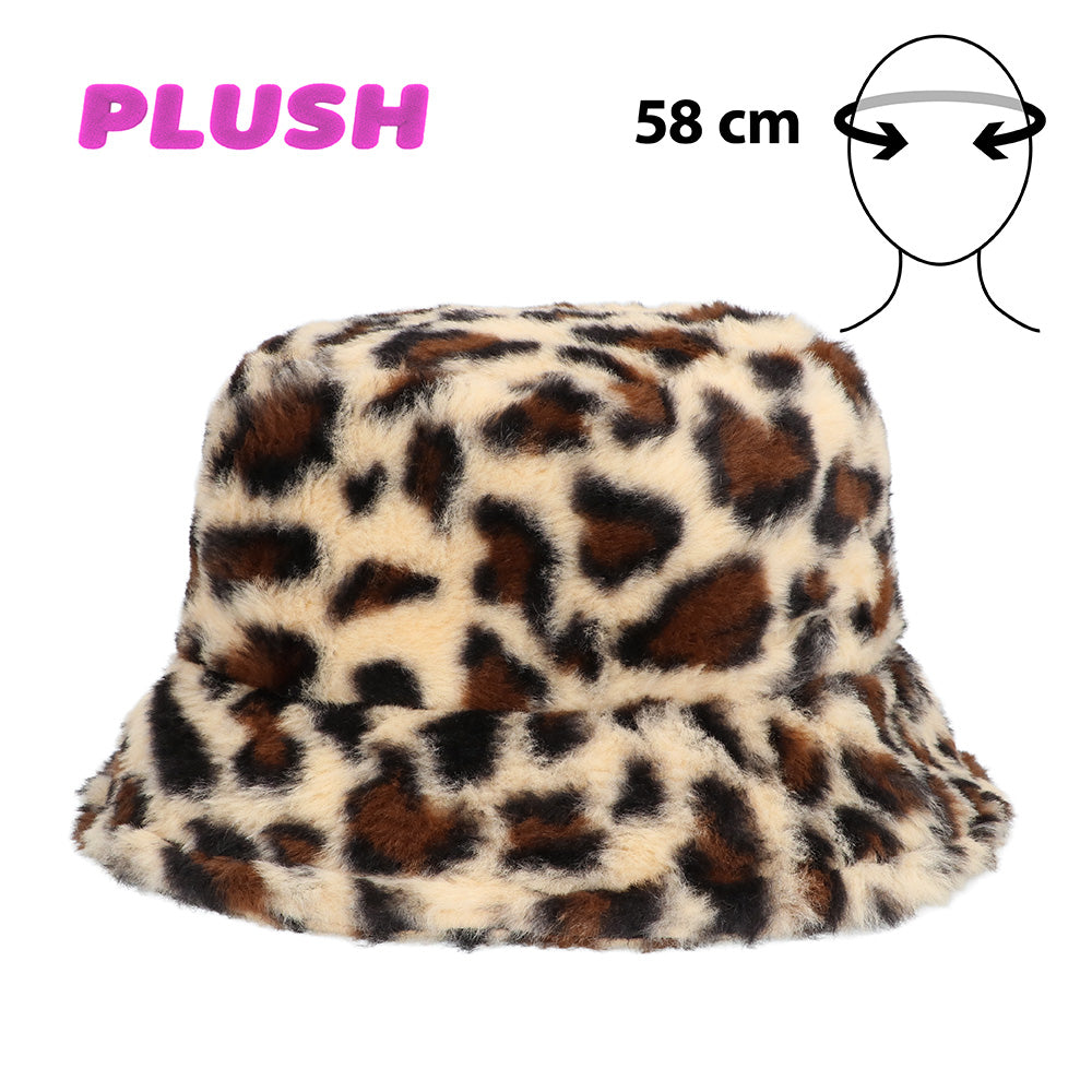 Fischerhut aus Plüsch, Leopard – Bild 2 | LuxeStyle