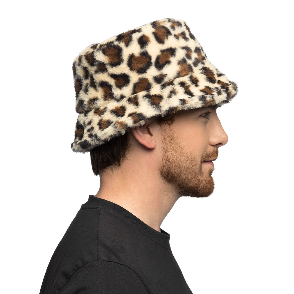 Fischerhut aus Plüsch, Leopard – Bild 4 | LuxeStyle