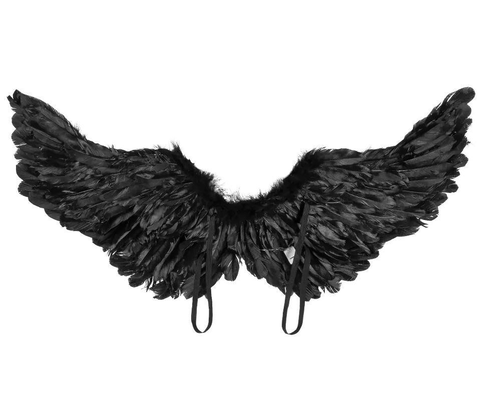 Engelflügel schwarz mit LED
