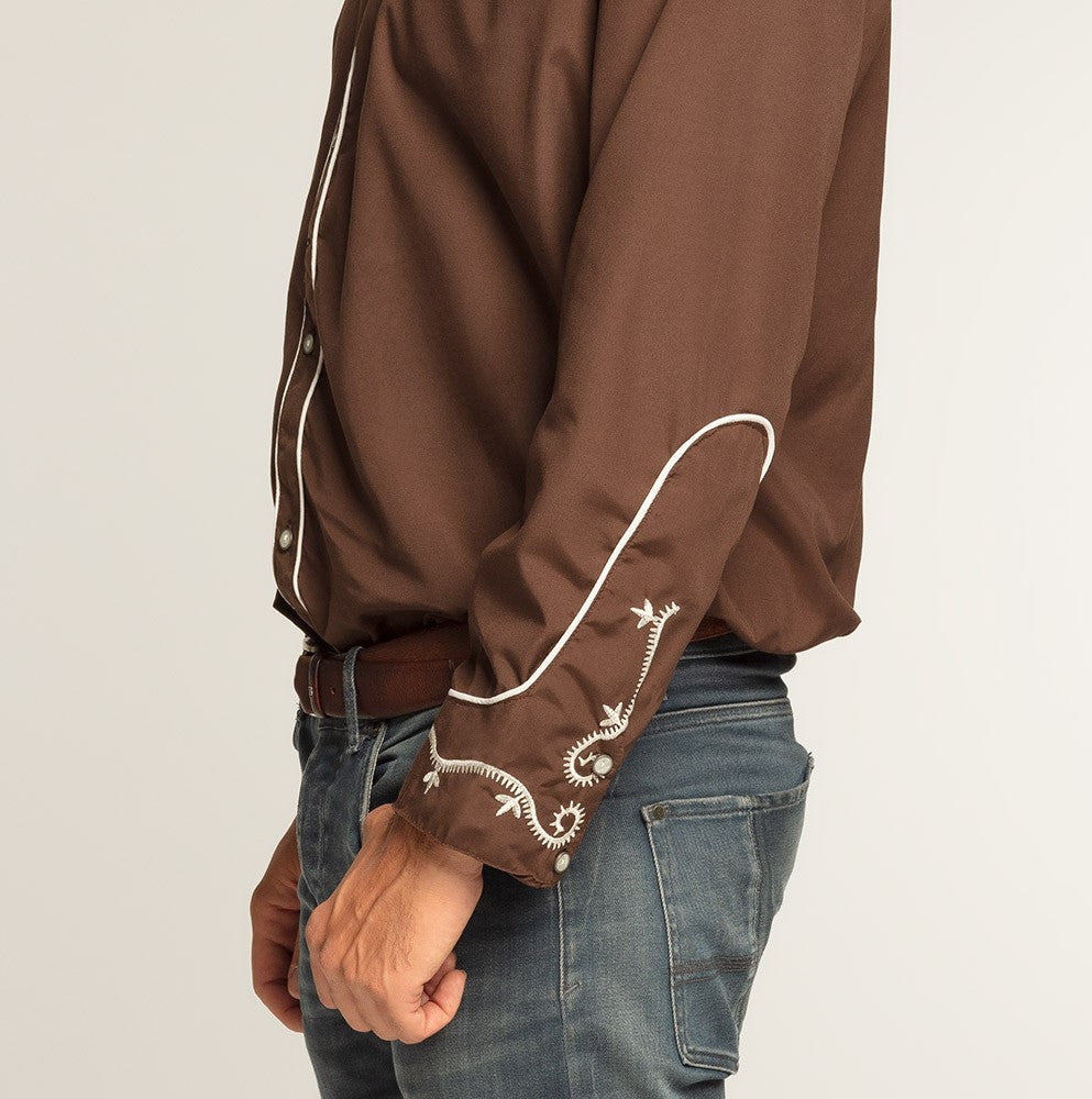 Hemd Western braun