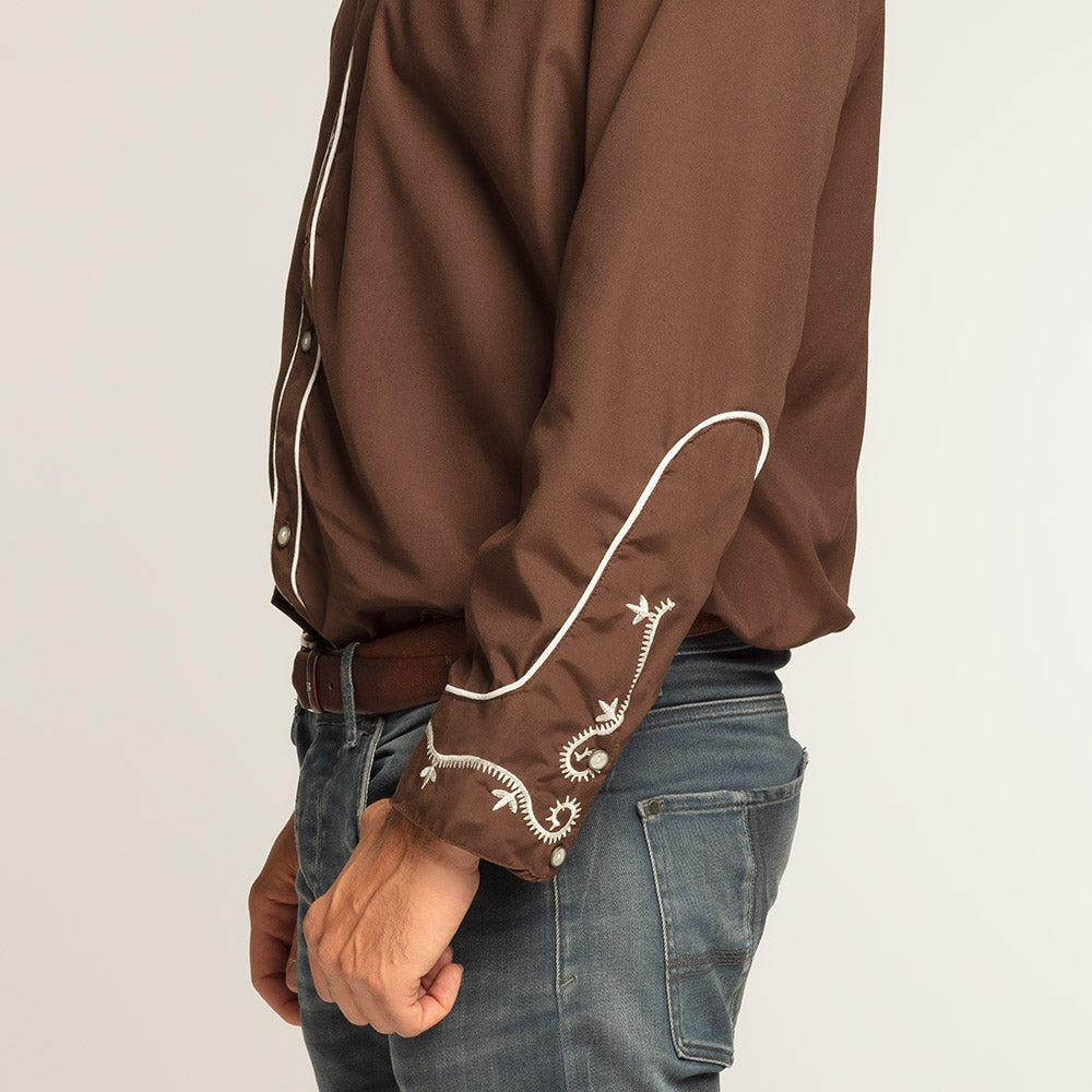Hemd Western braun
