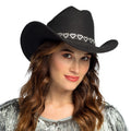 Cowboyhut Jamie schwarz
