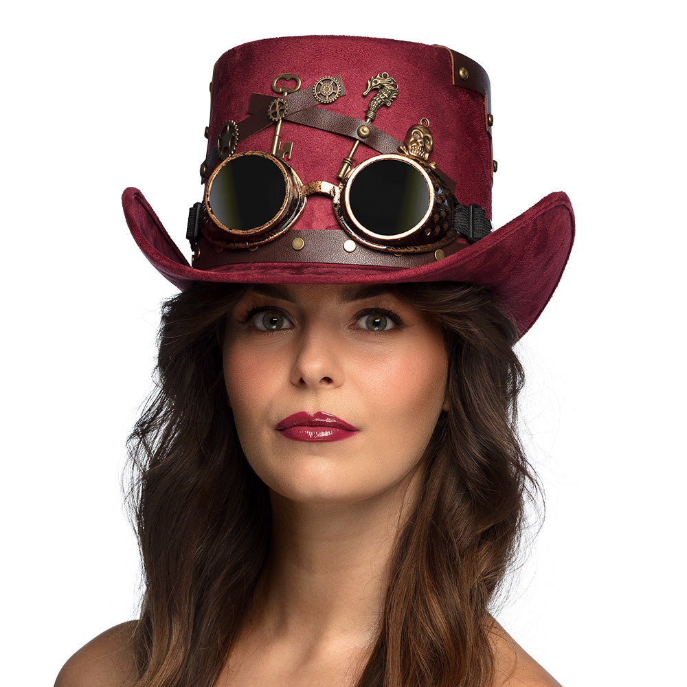 Hut Keypunk bordeaux rot – Bild 2 | LuxeStyle