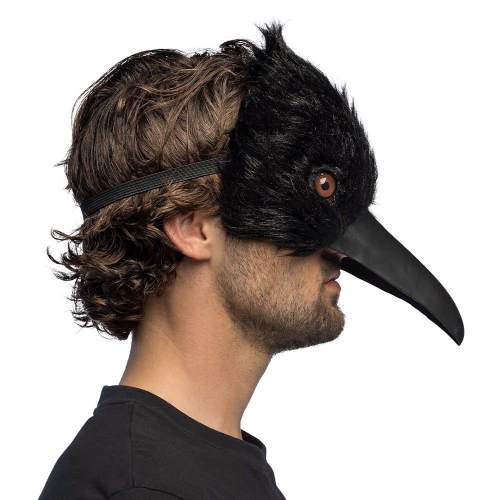 Plüsch Halbmaske Krähe – Bild 3 | LuxeStyle