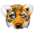 Halbmaske Tiger aus Plüsch