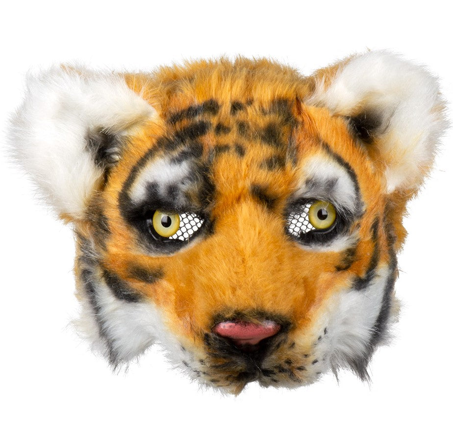 Halbmaske Tiger aus Plüsch – Bild 1 | LuxeStyle