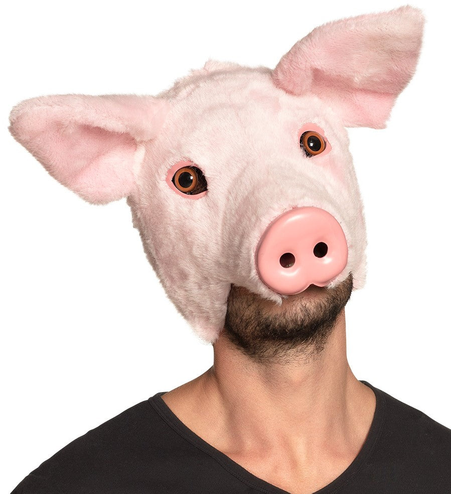 Plüsch Maske Schwein rosa – Bild 2 | LuxeStyle