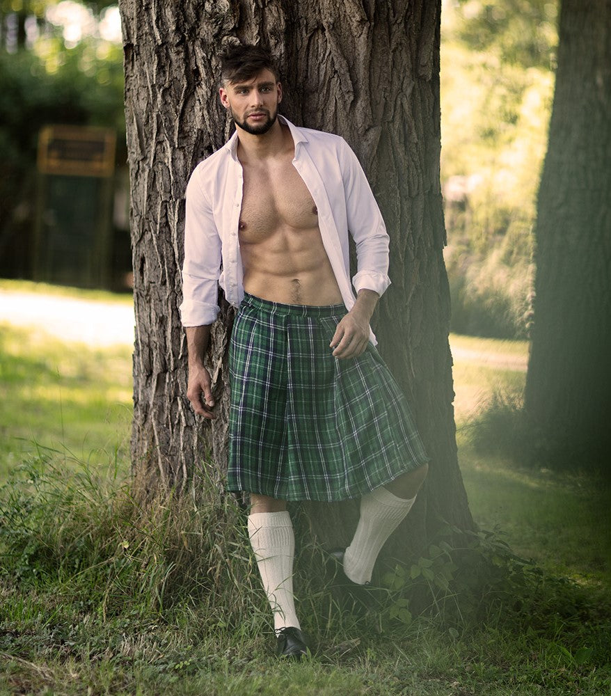 Schottenrock Mr Tartan grün – Bild 3 | LuxeStyle