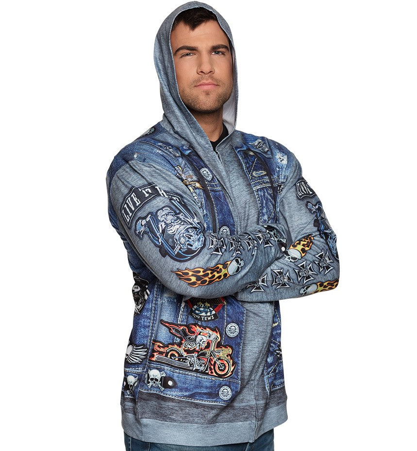 Sweatjacke mit Kapuze · Gr. L