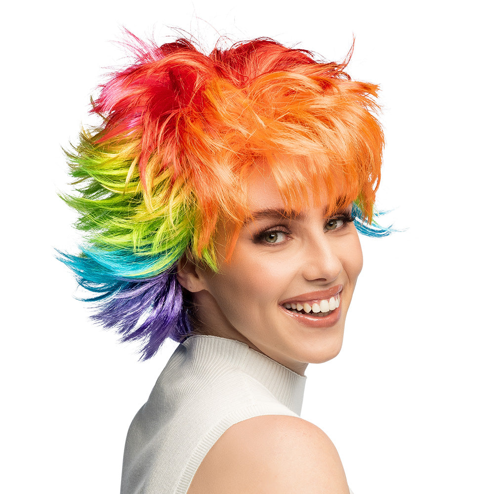 Perücke kurzhaar Rainbow