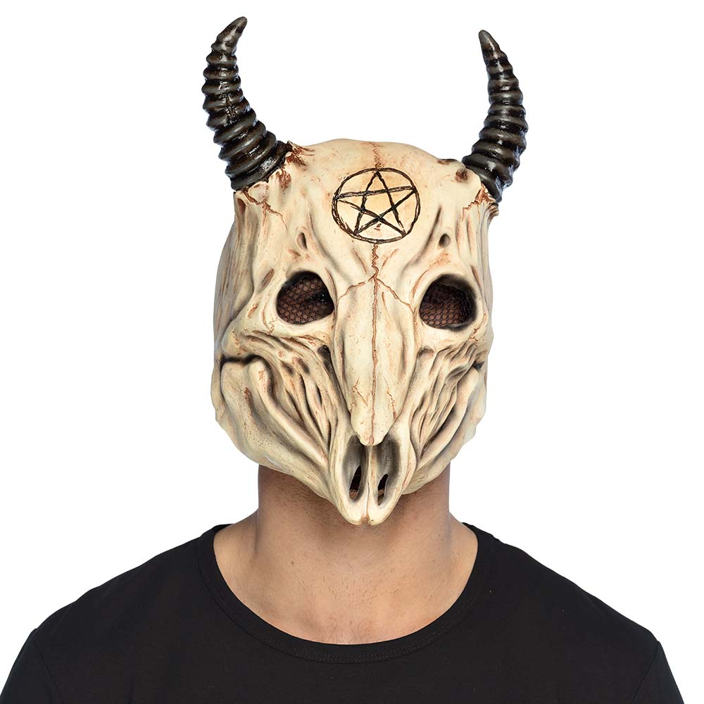 Maske Latex Ram Schädel