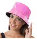 Fischerhut aus Vinyl rosa