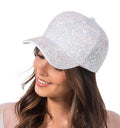 Mütze weiss mit Strass