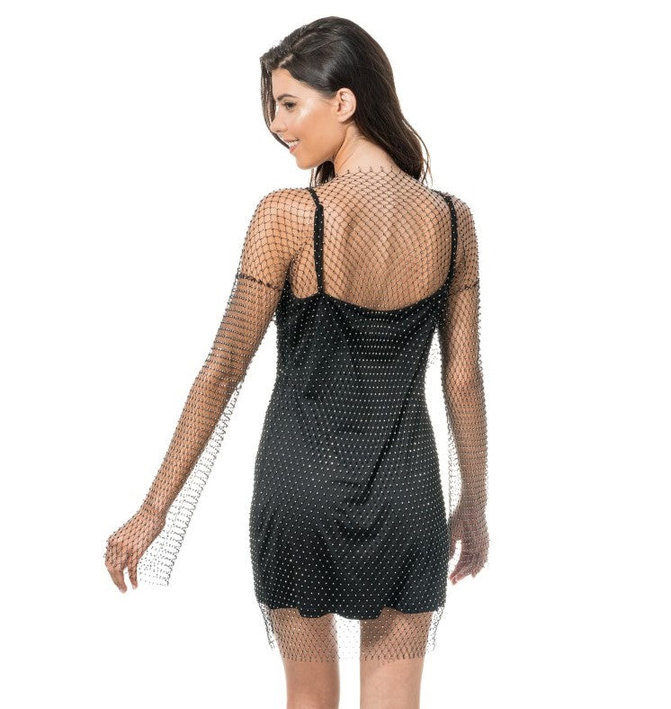 Festival Netz Kleid schwarz – Bild 1 | LuxeStyle