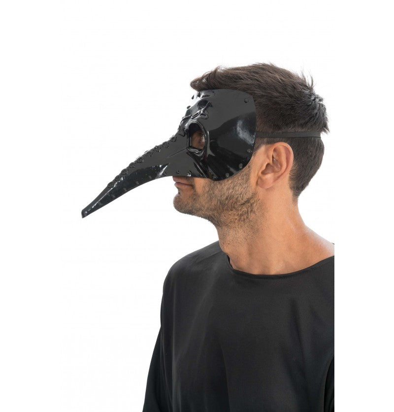 Maske Pestarzt, schwarz
