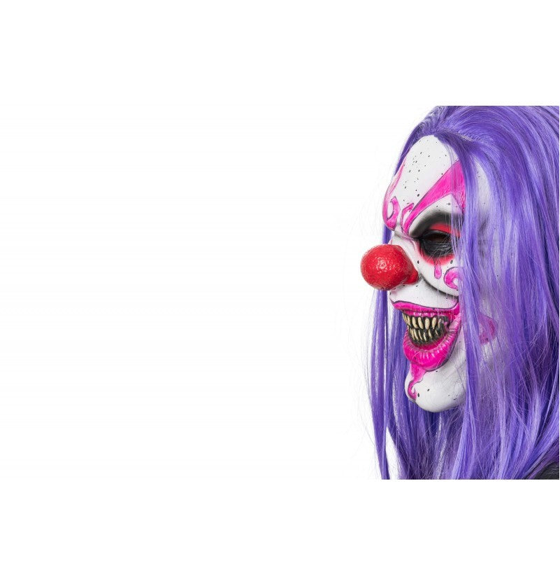Maske aus Latex Crazy Clown