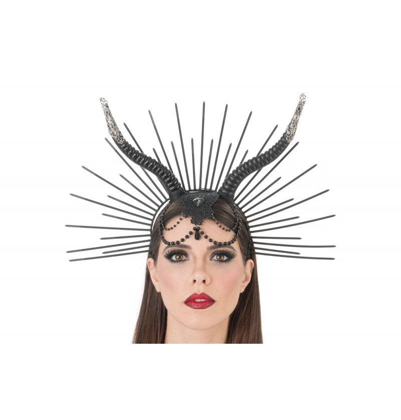 Gothic Haarreif mit Hörnern – Bild 2 | LuxeStyle