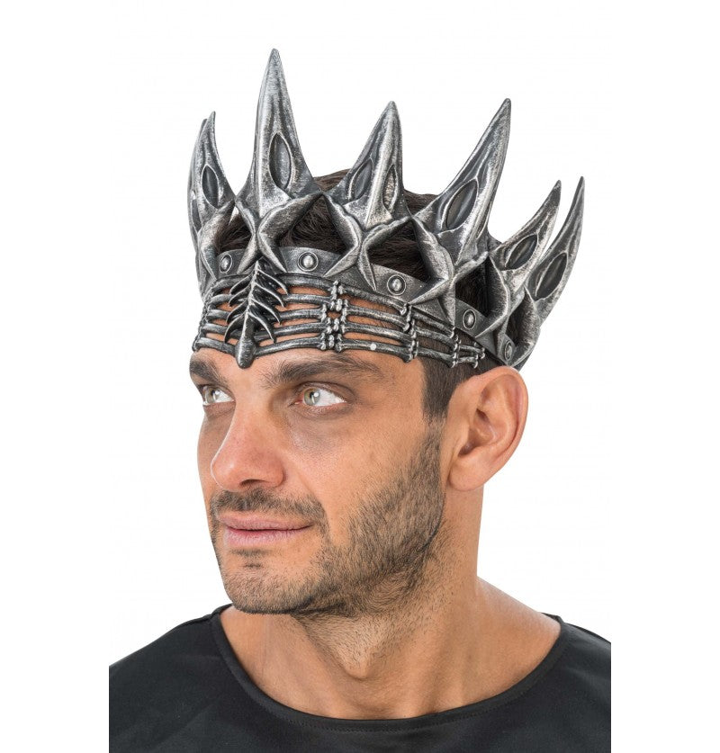 Krone silber aus Schaumstoff