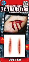 FX 3D Klebetattoo Schnittwunde