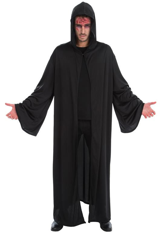 Schwarzer Umhang satanischer Priester · Gr. 180cm