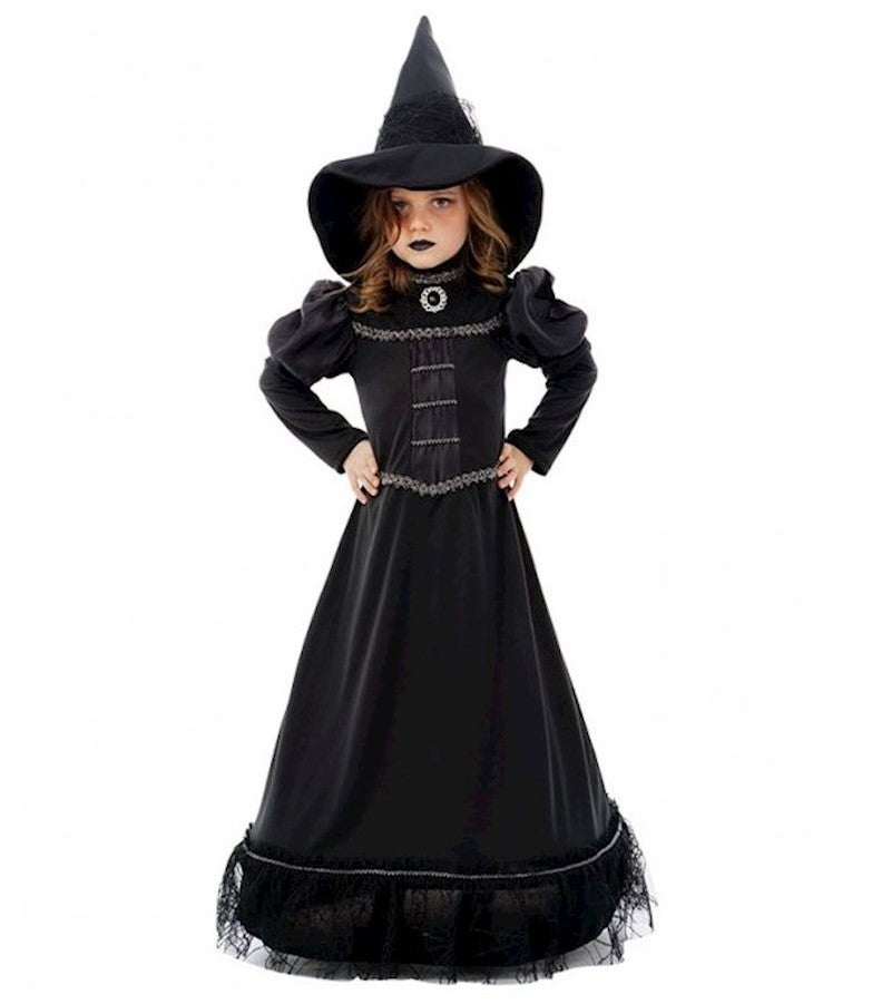 Kostüm Hexe Magie schwarz · Gr. 128cm
