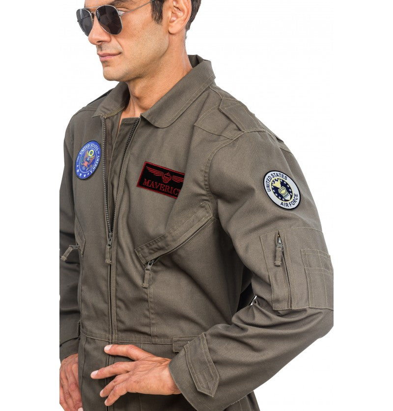 Kampfjet Pilot Overall grün
