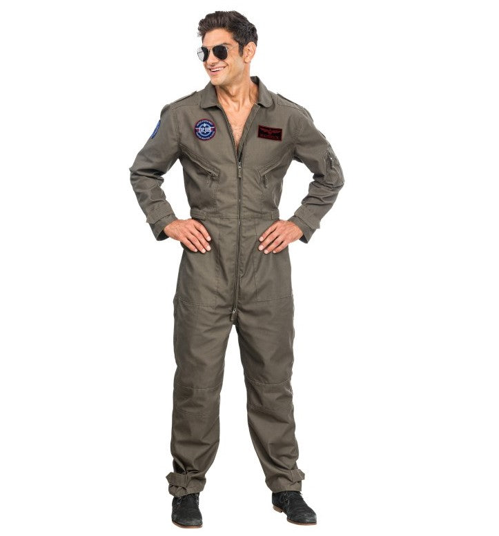 Kampfjet Pilot Overall grün · Gr. XL