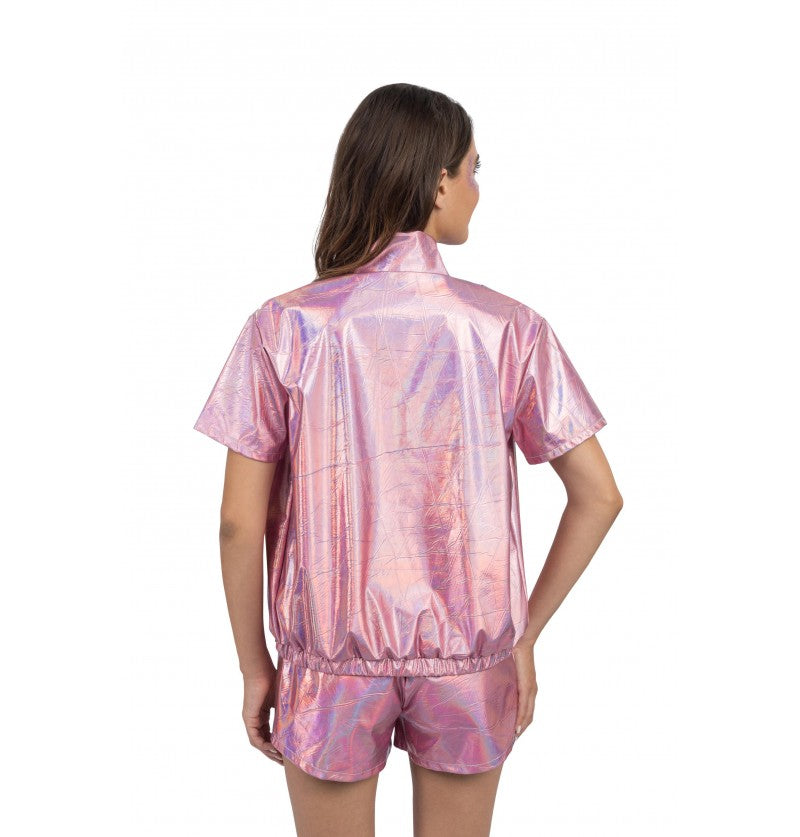 Kostüm Shorts und Jacke rosa – Bild 4 | LuxeStyle