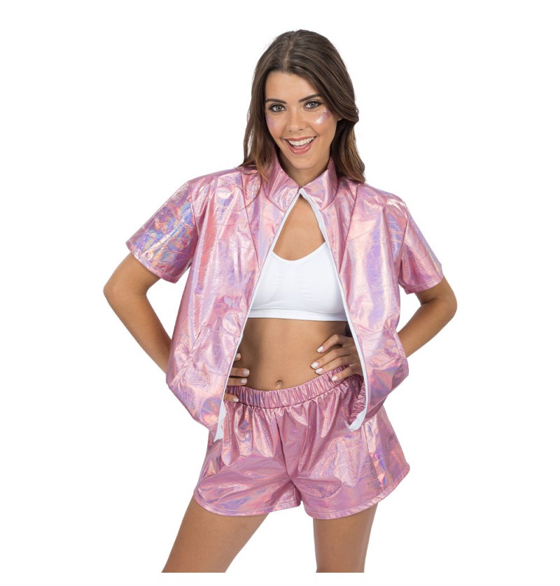 Kostüm Shorts und Jacke rosa · Gr. S