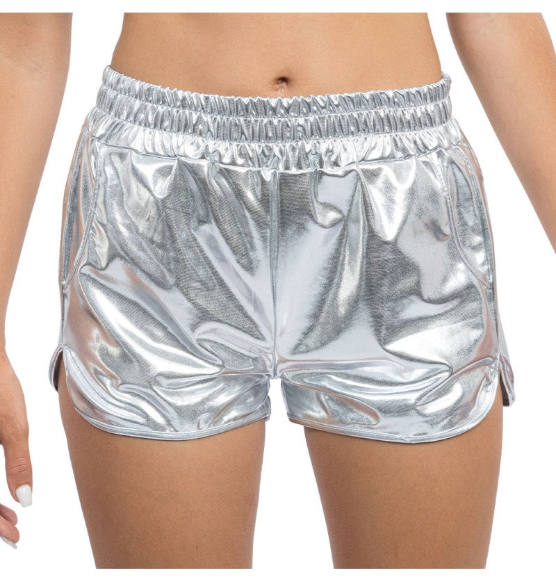 Shorts metallic, silber · Gr. S