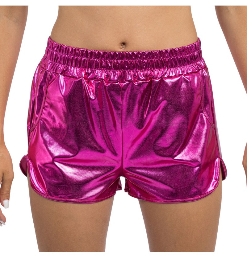 Shorts metallic, pink – Bild 1 | LuxeStyle