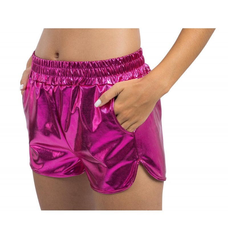 Shorts metallic, pink – Bild 2 | LuxeStyle