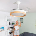 Deckenventilator mit Licht InnovaGoods, leise, einziehbare Flügel, 6 Geschwindigkeiten, 3