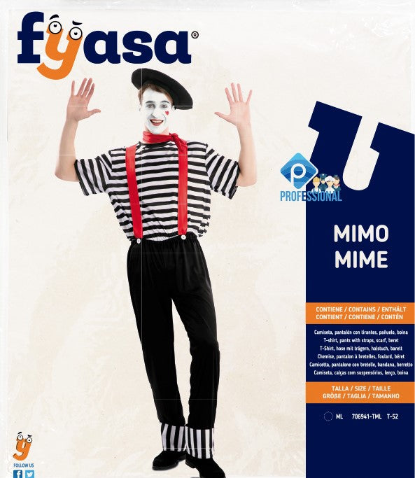 Kostüm Mime Mann Gr. M/L – Bild 2 | LuxeStyle