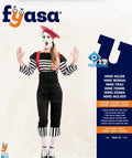 Kostüm Mime Frau Gr. M/L