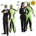 Kostüm Doppel Spass Alien & Agent · Gr. S