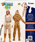 Kostüm Double Face Jäger/Tiger · Gr. M/L