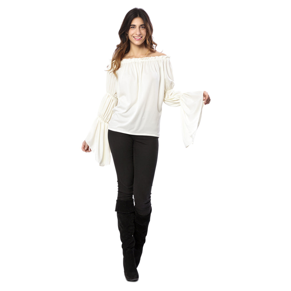 Mittelalterliche Bluse weiss – Bild 5 | LuxeStyle
